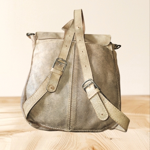 Patricia Nash Armeno Stylish Tan Leather Studded Rustic Travel  Backpack main image 8